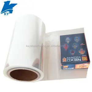 Pusat dilipat PVC Shrink Wrap Film dalam gulungan untuk kemasan plastik