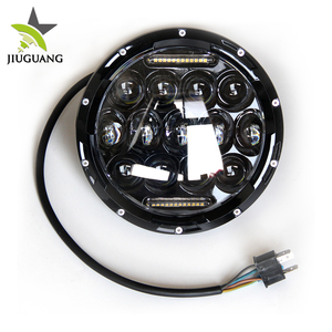 Offroad impermeable Ángel ojos respiración agujero redondo auto 7 pulgadas Faro, motocicleta jeep coche LED faro - Product Image 1