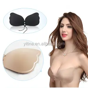 Vendita calda di Buona viscosità Lala Dea Backless Push up Invisibile Del Silicone Reggiseno Libero