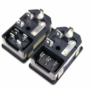 <span class=keywords><strong>Presa</strong></span> <span class=keywords><strong>di</strong></span> Alimentazione Maschio IEC320 C14 a 4 Pin 10A 250V <span class=keywords><strong>con</strong></span> Interruttore e <span class=keywords><strong>Fusibile</strong></span> - Product Image 3