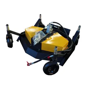 Skid steer grass mower attachments for mini loader