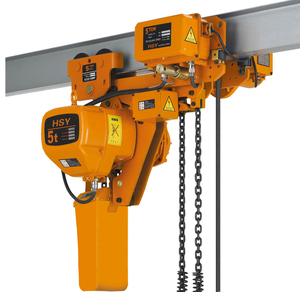 ย้าย2000กิโลกรัม380โวลต์ห่วงโซ่ไฟฟ้าต่ำ Headroom รอกกับรถเข็น - Product Image 1