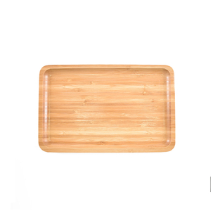 <span class=keywords><strong>Plateau</strong></span> de service roulant en <span class=keywords><strong>bambou</strong></span> en <span class=keywords><strong>bois</strong></span> de hêtre pour restauration rapide simple de couleur naturelle - Product Image 5