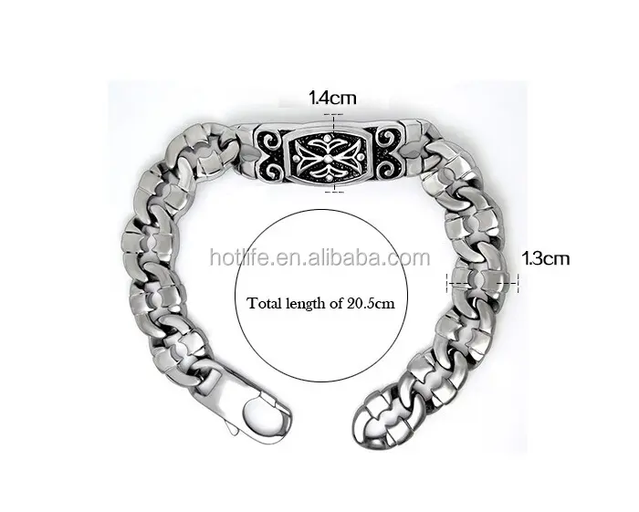 316l edelstahl tattoo-designs große Mann schwere kinnkette herren armband