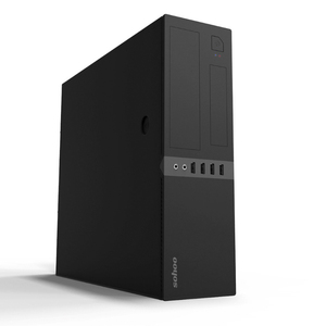 S503 casing Desktop PC Micro SFF, komputer Horizontal mini-itx dengan Port Audio ATX dan ITX pembentuk logam dan bahan plastik - Product Image 1