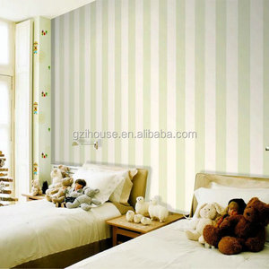 90176 <span class=keywords><strong>ihouse</strong></span> Venta caliente moderno blanco y negro raya diseños de papel pintado - Product Image 3