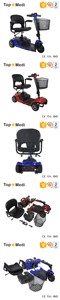 Productos de cuidado de ancianos Topmedi TEW031 peso ligero de 4 ruedas scooter eléctrico de movilidad para discapacitados - Product Image 3