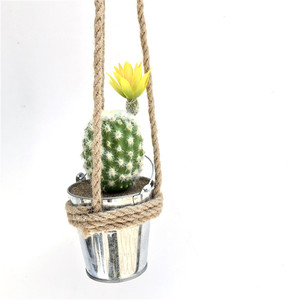 Esclusivo vero tocco macramè appesa a parete pianta Bonsai piante in vaso vaso vaso pianta artificiale per la decorazione - Product Image 4