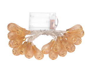 Mới lạ 10 LED 1.5m Cổ Tích chuỗi đèn giáng sinh Vòng hoa lễ hội đám cưới trang trí nội thất rỗng kim loại bóng đèn LED nước thả ánh sáng - Product Image 6