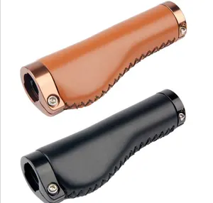 Bán Hot Phụ Tùng Xe Đạp Cổ Điển PU Da Xe Đạp Xe Đạp Handlebar Grips