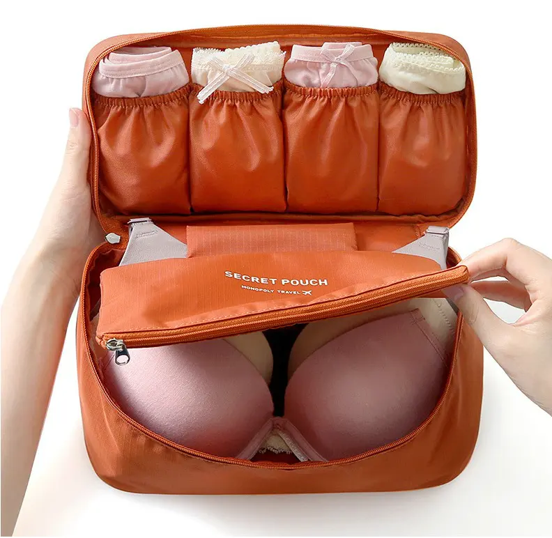 Bolsa de almacenamiento de sujetador de viaje de estilo coreano, ropa interior, lencería, bolsa protectora para sujetador