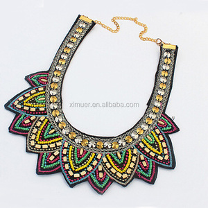 Collar falso de lentejuelas exageradas occidentales hecho a mano - Product Image 2