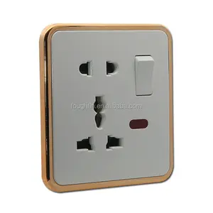 5-pin electric socket multi function wall socket with switch
