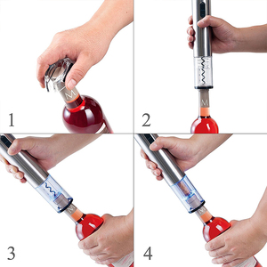 <span class=keywords><strong>Amazon</strong></span> sin cuerda de acero inoxidable eléctrico puede abrelatas del vino <span class=keywords><strong>sacacorchos</strong></span> abrebotellas para regalo - Product Image 3