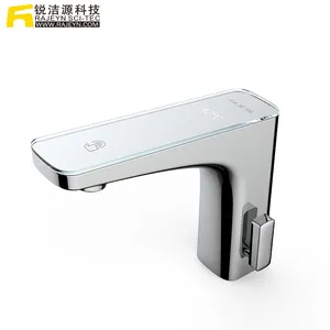 Digital Display Temperature Detection Basin Faucet Infrared Touch Free Water Tap Automatic Sensor Water Tap Mixer