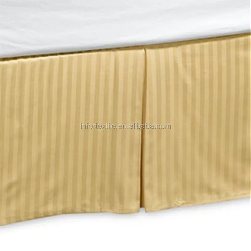 Poly Katun Tempat Tidur Mewah Rok Yang Dapat Dilepas untuk Home Textile