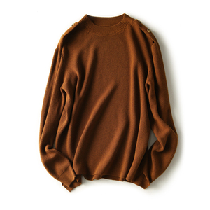 Maglioncino autunnale in morbida <span class=keywords><strong>lana</strong></span> O collo a maniche lunghe maglione Pullover da <span class=keywords><strong>donna</strong></span> di alta qualità su misura <span class=keywords><strong>maglieria</strong></span> unica dal produttore - Product Image 1