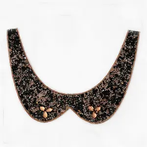 Fancy crystal rhinestone neckline, rhinestone collar applique