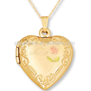 Ladies 925 Sterling Silver Mom Heart Locket Necklace