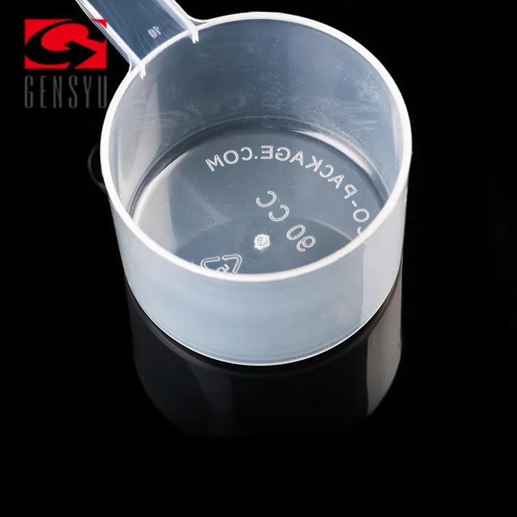 GENSYU White Plastic Measuring Spoon Scoop 10ml 20ml Protein Milk Powder Liquid Spoon Scoops Custom Plastic Powder
