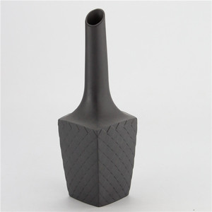 Coloré En Relief Carré Grand Nu Argile Trompette Vase Pour Le Mariage, Partie, décor À La Maison - Product Image 3