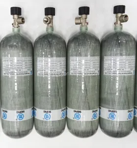 9L tüplü dalış oksijen tankı boyutu çin yapılan sualtı solunum karbon fiber