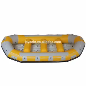 Grandes rafts de água brancas infláveis para venda/barco de rafting/barco de borracha