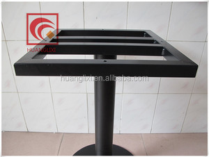 Acier circulaire châssis <span class=keywords><strong>de</strong></span> <span class=keywords><strong>la</strong></span> <span class=keywords><strong>laque</strong></span> qui cuisent jambe, Pieds <span class=keywords><strong>de</strong></span> tables noires - Product Image 3