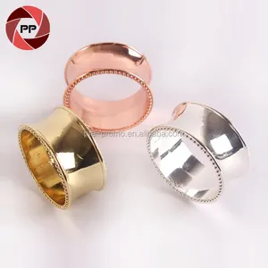 Hochzeit tisch metall runde rose gold serviette ring