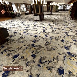 Alfombra de Hotel de 10mm de grosor con estampado de nailon, alfombra morada para salón de banquetes, nuevo diseño, serie Shanghai Hangju Sunshine - Product Image 3