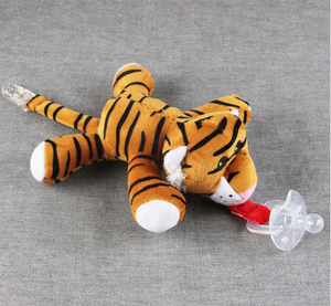 Échantillon gratuit bavoir pour bébé en <span class=keywords><strong>peluche</strong></span> sucette d'animal jouet en silicone avec anneau de dentition/jouet sucette - Product Image 5