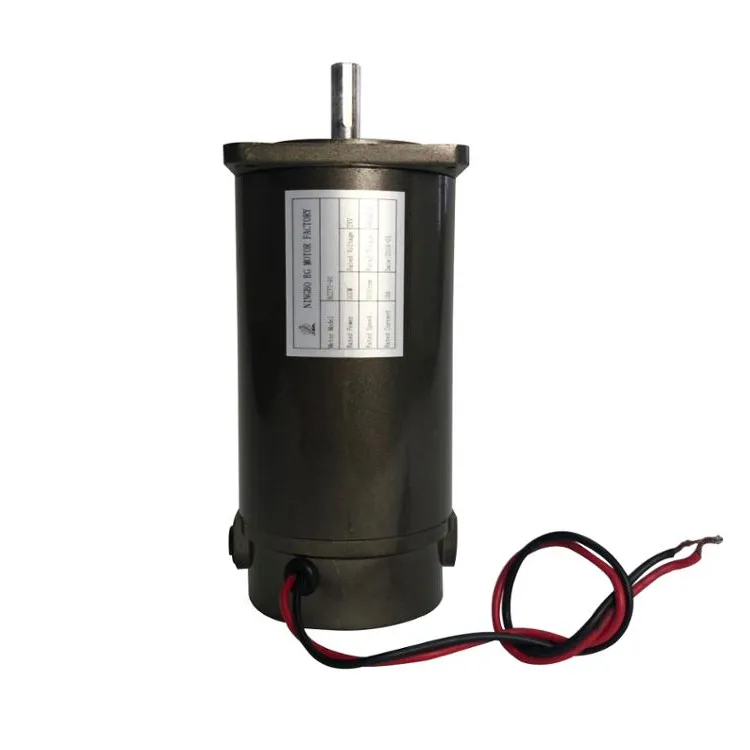 High Speed 90mm 12V 180V 300W 400W Geared Brushed DC Motor for Printer,Electric door and other Test Equipments