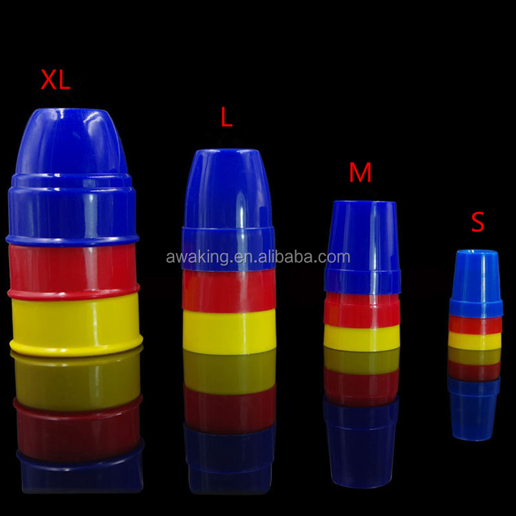 Три волшебных чашки и шарики разного размера, волшебный трюк