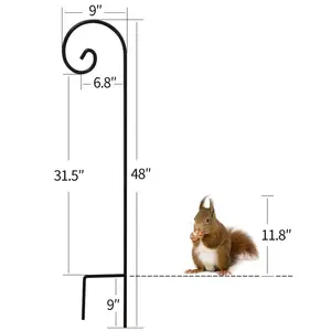 Plantador Do Jardim Stakes pastor Ganchos-Conjunto de 4 Extensível para Alimentadores Do Pássaro, Faróis, Lanternas