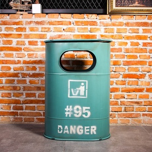 Thùng Rác Ngoài Trời Retro Thùng Rác Công Nghiệp Lớn Cho Quán Bar - Product Image 2