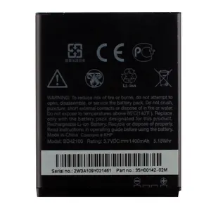 Высококачественный аккумулятор для сотового телефона <span class=keywords><strong>HTC</strong></span> My Touch 4G BD42100 A9292 PC36100 T8388 T7388 A8188 Оригинал 1400 мАч - Product Image 1