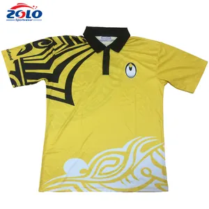 Custom Design Sports Polo Shirts Sublimated 100% Polyester Shirts Wholesale