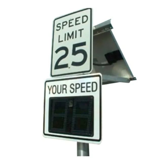 Señales de tráfico de aluminio reflectantes, logo led, Flecha de tráfico, señales de velocidad limitada