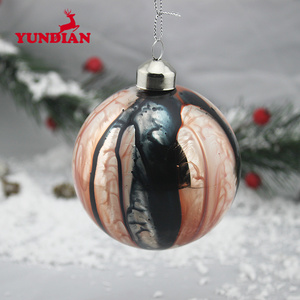 High Quality Hanging Christmas Glitter Glass Blue <strong>Mirror</strong> <strong>Ball</strong> for Decoration - Product Image 6