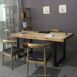 Table à manger en bois de <span class=keywords><strong>manguier</strong></span> rustique bon marché, vente chaude à Foshan Shunde - Product Image 3