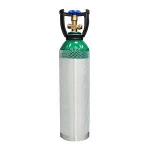 Tıbbi/Içecek Gaz Tankı 5L Yüksek Basınçlı Oksijen/CO2 Alüminyum Silindir