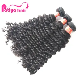 Groothandelsprijs Min Bestelling 1 Bundel Diepe Golf Braziliaanse Hair Extensions Dubbel Getrokken Maagdelijke Braziliaanse Krullend Menselijk Haar Textuur