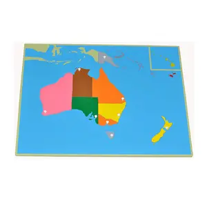 Ordine all'ingrosso puzzle di legno scratch mappa del mondo