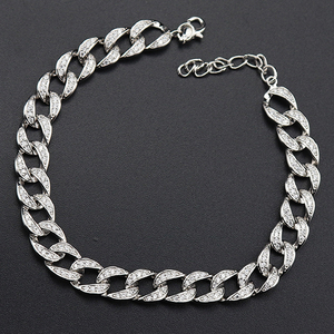 Pulsera de Diseño de Moda, Joyería de Plata 925, Cadena Hecha a Mano en Italia para Hombre - Product Image 1