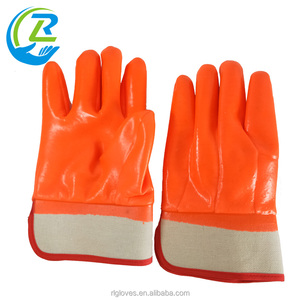 Forro de algodón naranja completo recubierto PVC inmersión - Product Image 4