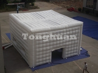 Tente de camping gonflable en forme de cube Facet, extérieur, 30x15m, matériau PVC, garantie 3 ans, excellent rapport qualité-prix
