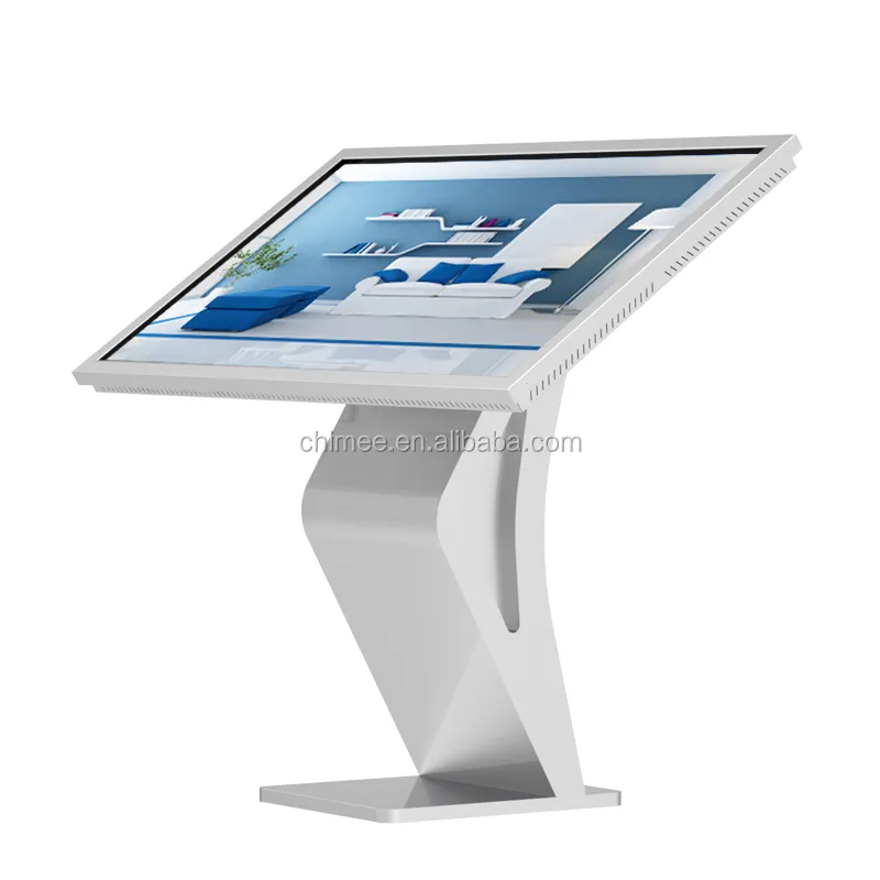 55 Inch Stand Touch Screen Kiosk/Lcd Touchscreen Monitor Met Ingebouwde Computer