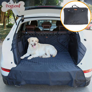 Premium Luxus Haustier Hund Autos itz bezug Wasserdichte <span class=keywords><strong>SUV</strong></span> Boot Kofferraum Matte Solid Pattern Stoff Haustier Bett für Reisen Moderner Stil für Katzen - Product Image 1