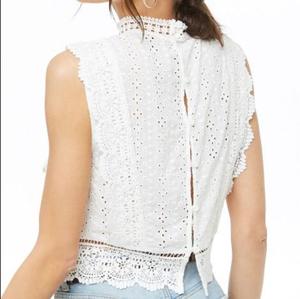 Cotone su ordinazione T/T di servizio dell'oem delle donne <span class=keywords><strong>camicia</strong></span>/camicetta 2019 di estate ricamata modo superiore bianco del collo finto del Crochet della camicetta - Product Image 3