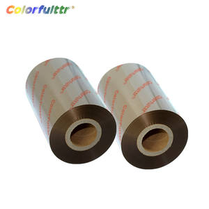 Nastro per stampante a trasferimento termico in resina metallizzata e opaca color oro 110mm * 300m - Product Image 4